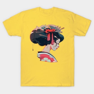 Lovely Geisha Portrait T-Shirt